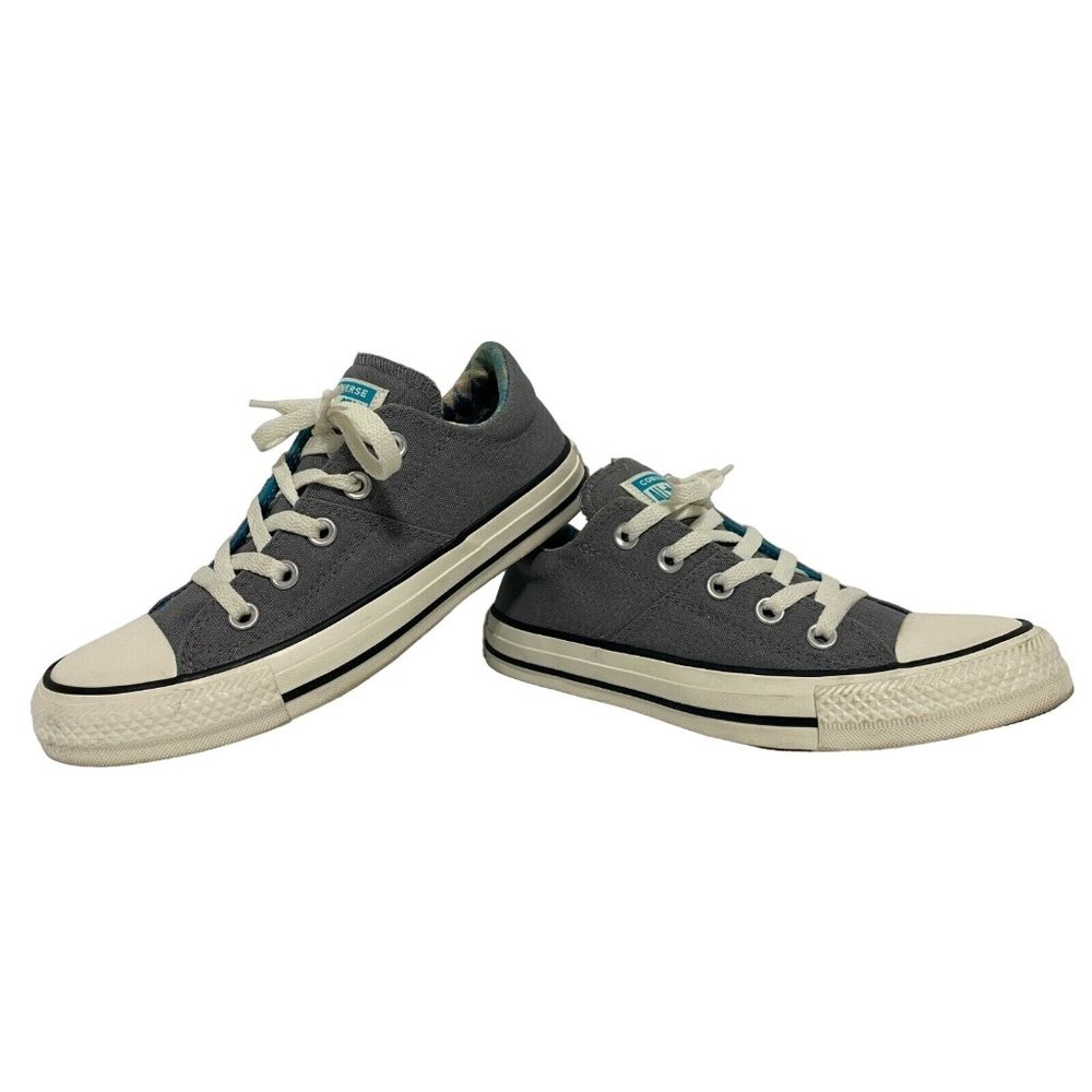 Converse Womens Gray Madison Ox Shoes 563817F Low Top Lace Up Sneakers Size 6